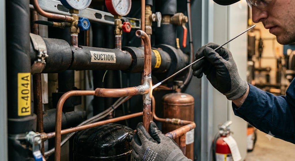 HVAC silver brazing technique refrigeration