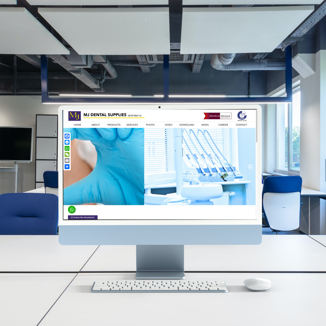 Dental Supplies Website Design & SEO | Kuala Lumpur