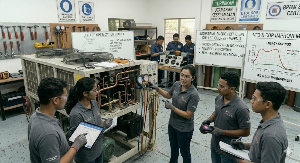 Energy efficient chiller operation training