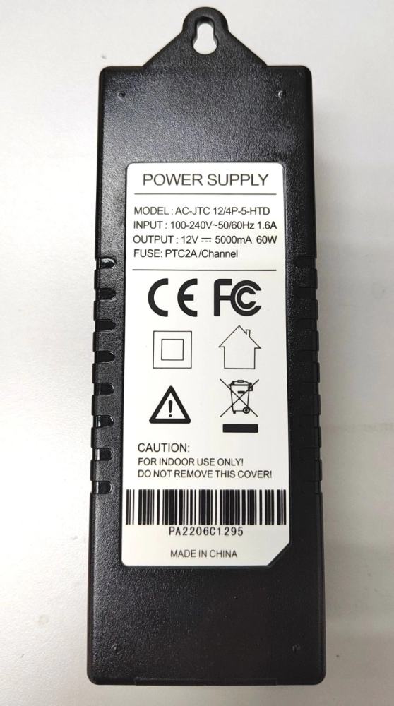 CCTV 12V 5A 4 Channel Power Supply