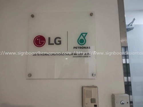 LG PETRONAS INDOOR ACRYLIC POSTER FRAME ACRYLIC SIGNAGE PANEL AT KUANTAN PAHANG MALAYSIA