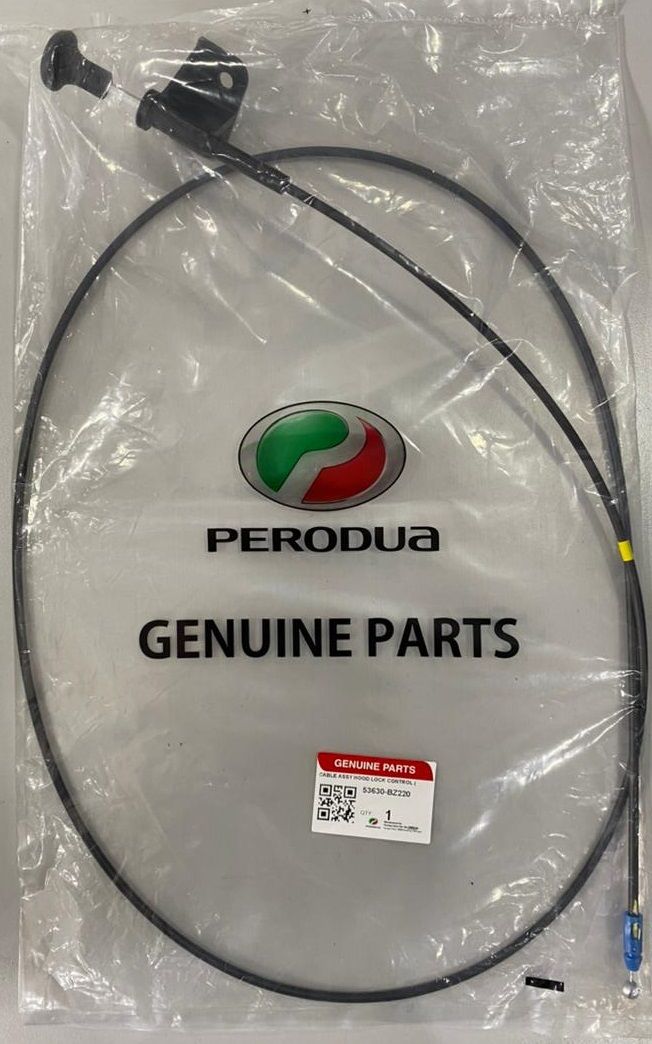 Original Perodua Axia / Bezza Front Bonnet Lock Release Cable (53630-BZ220)