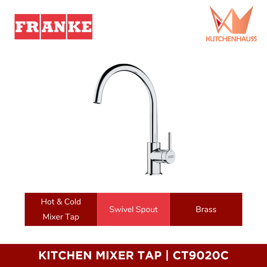 FRANKE - U-Shape Swivel Spout Kitchen Mixer Tap (Brass)  | CT9020C