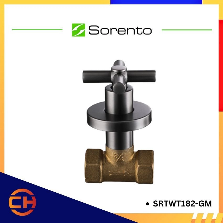 SORENTO BATHROOM FAUCET SRTWT185-GM / SRTWT182-GM Stop Valve  ( 1/2" / 3/4" )