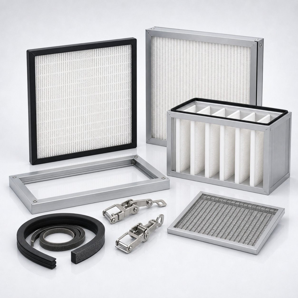 HEPA filter parts