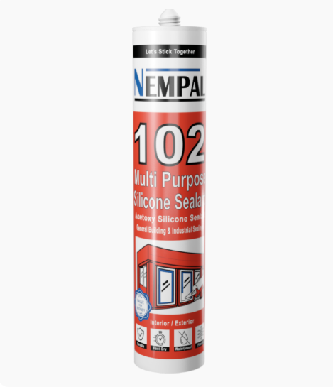 Nempal 102 Multi Purpose Silicone Sealant  |  Acetoxy Silicone Sealant