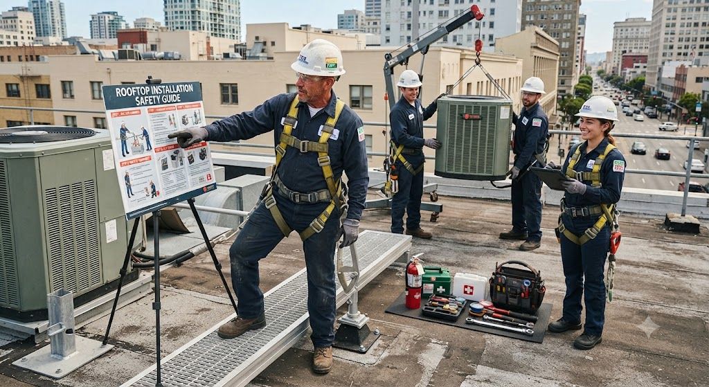 air conditioning rooftop installation safety guide