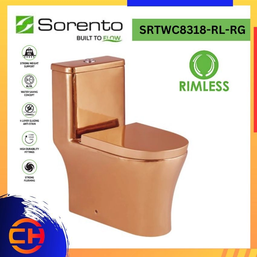 SORENTO ONE PIECE WATER CLOSETS SRTWC8318-RL-RG