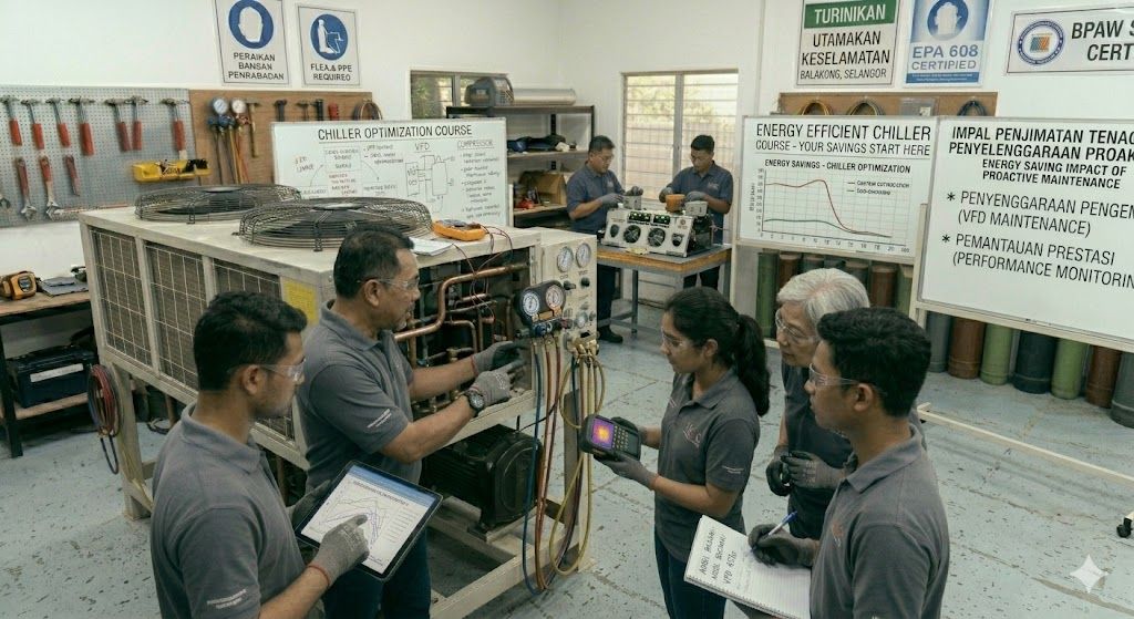 Energy efficient chiller technician training