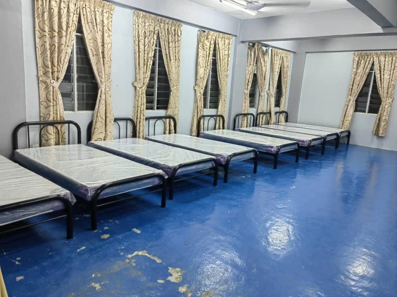 Single Metal Bed | Katil Single Besi Asrama Hostel | Pembekal Katil Besi Asrama | Hostel Furniture Supplier | Kepala Batas Penang | Lumut Tanjung Malim Perak | Jitra Sungai Petani Kedah | KL | Klang