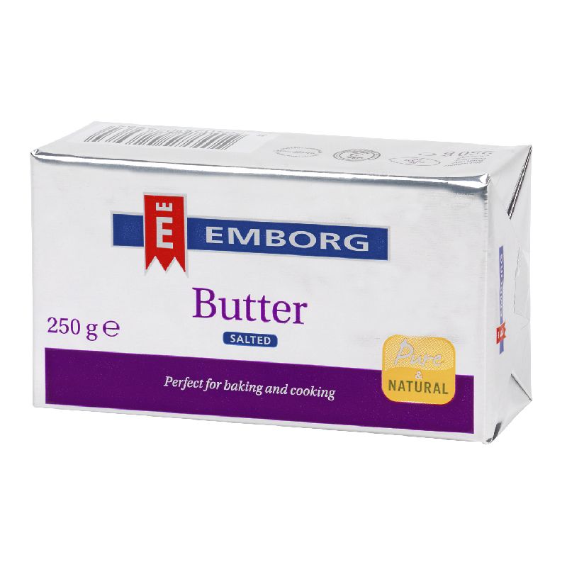 EMB BUTTER PATS SALTED 250G