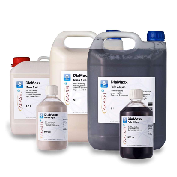 Akasel Polishing Consumables (2-in-1 Diamond Suspensions) DiaMaxx Series