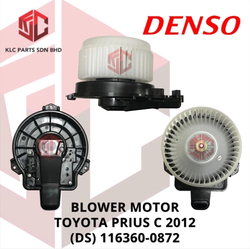 BLOWER MOTOR TOYOTA PRIUS C 2012 W/WHEEL & REGULATOR 3PIN (DS) 116360-0872