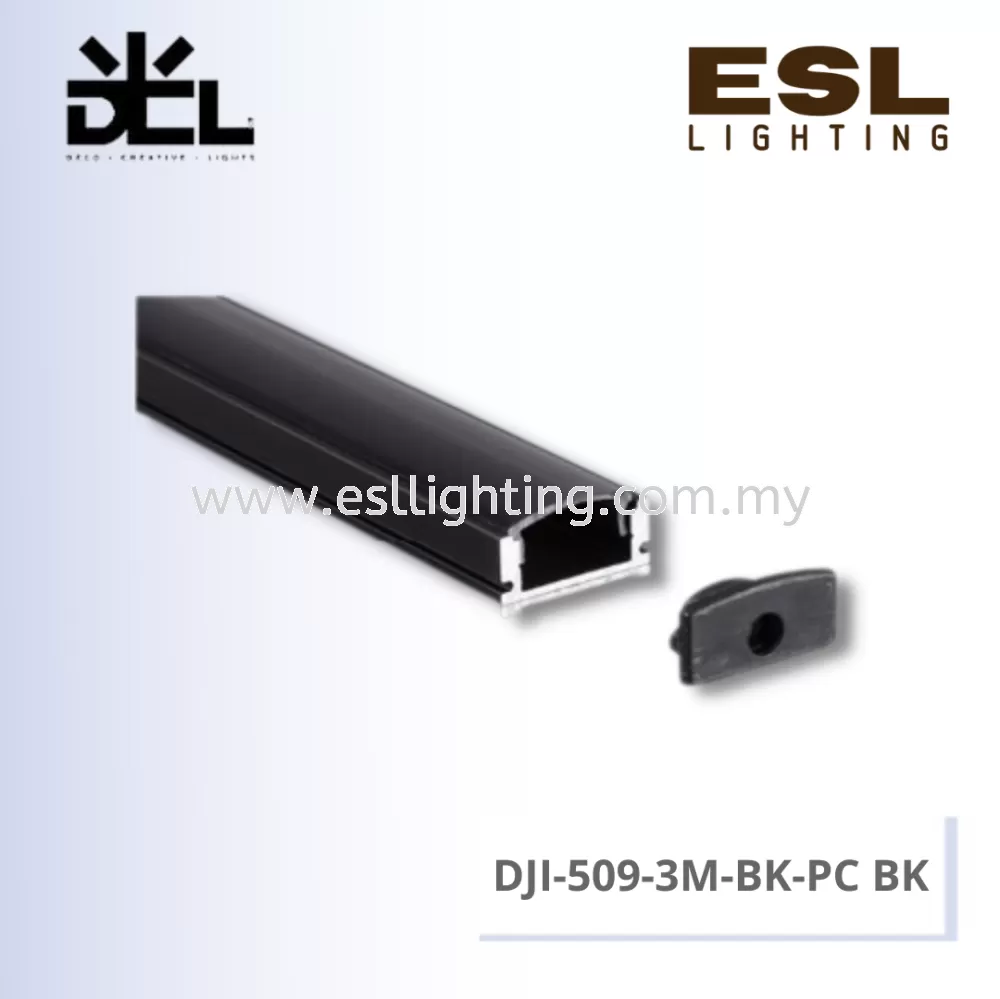 DCL ALUMINIUM PROFILE - DJI-509-3M-BK+PC BK
