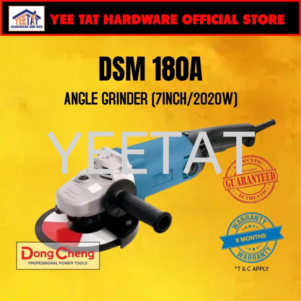 [ DONGCHENG ] DSM180A Angle Grinder (7 Inch)