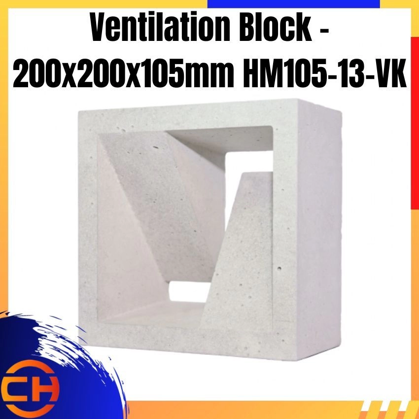 Ventilation Block - 200x200x105mm HM105-13-VK