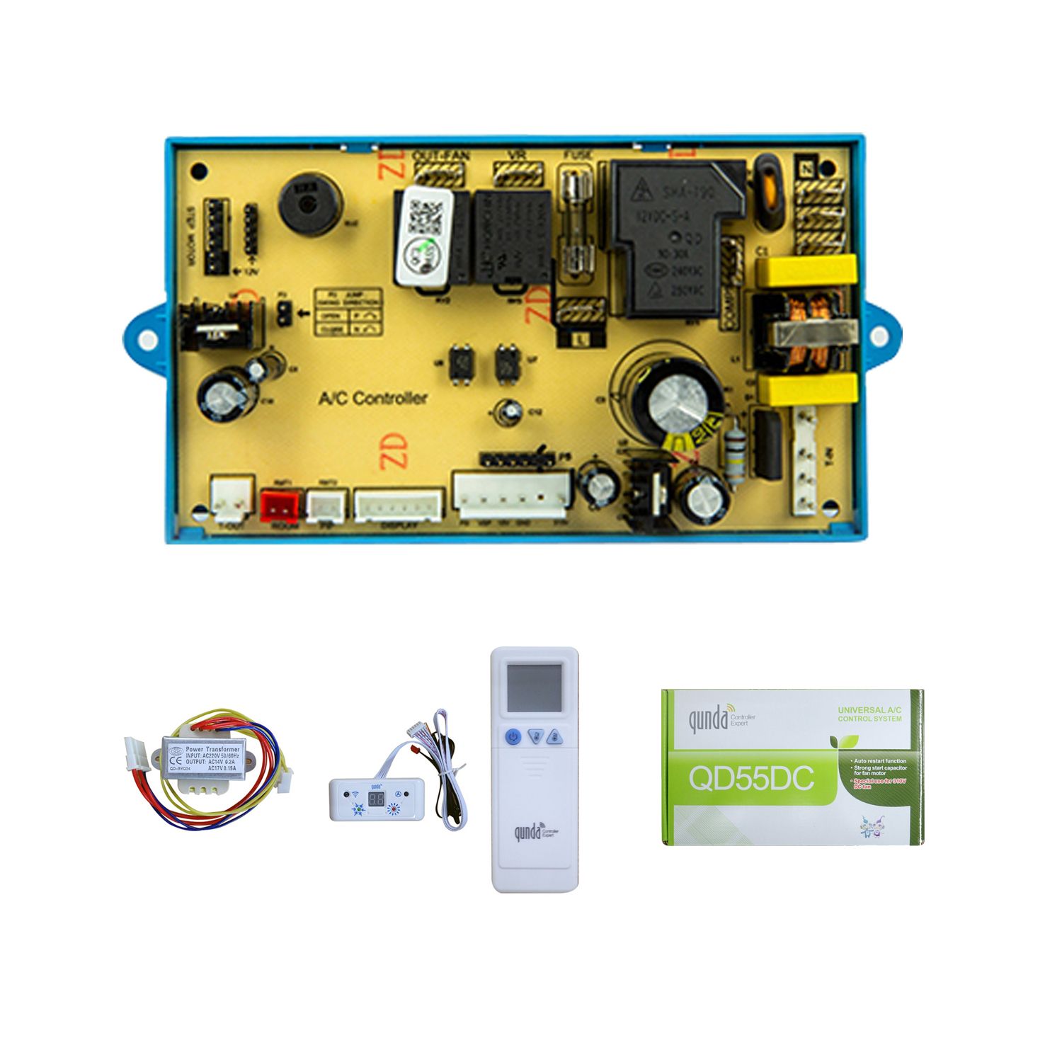 QD55DC Universal Split Air Conditioner Control System | 310V DC Fan Motor Special PCB Board with Smart Stable Control & Fast Installation Design