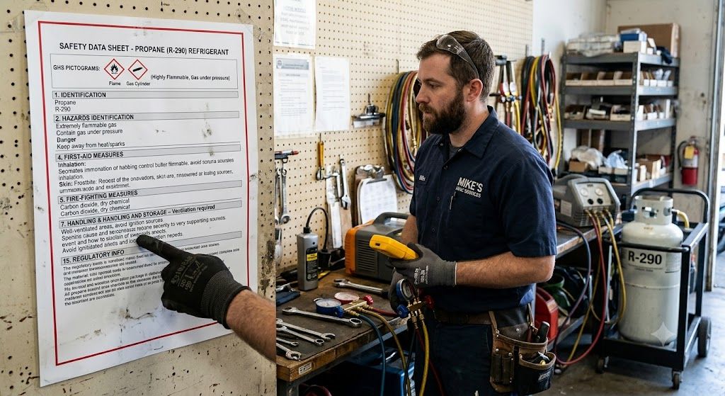 propane refrigerant safety data sheet