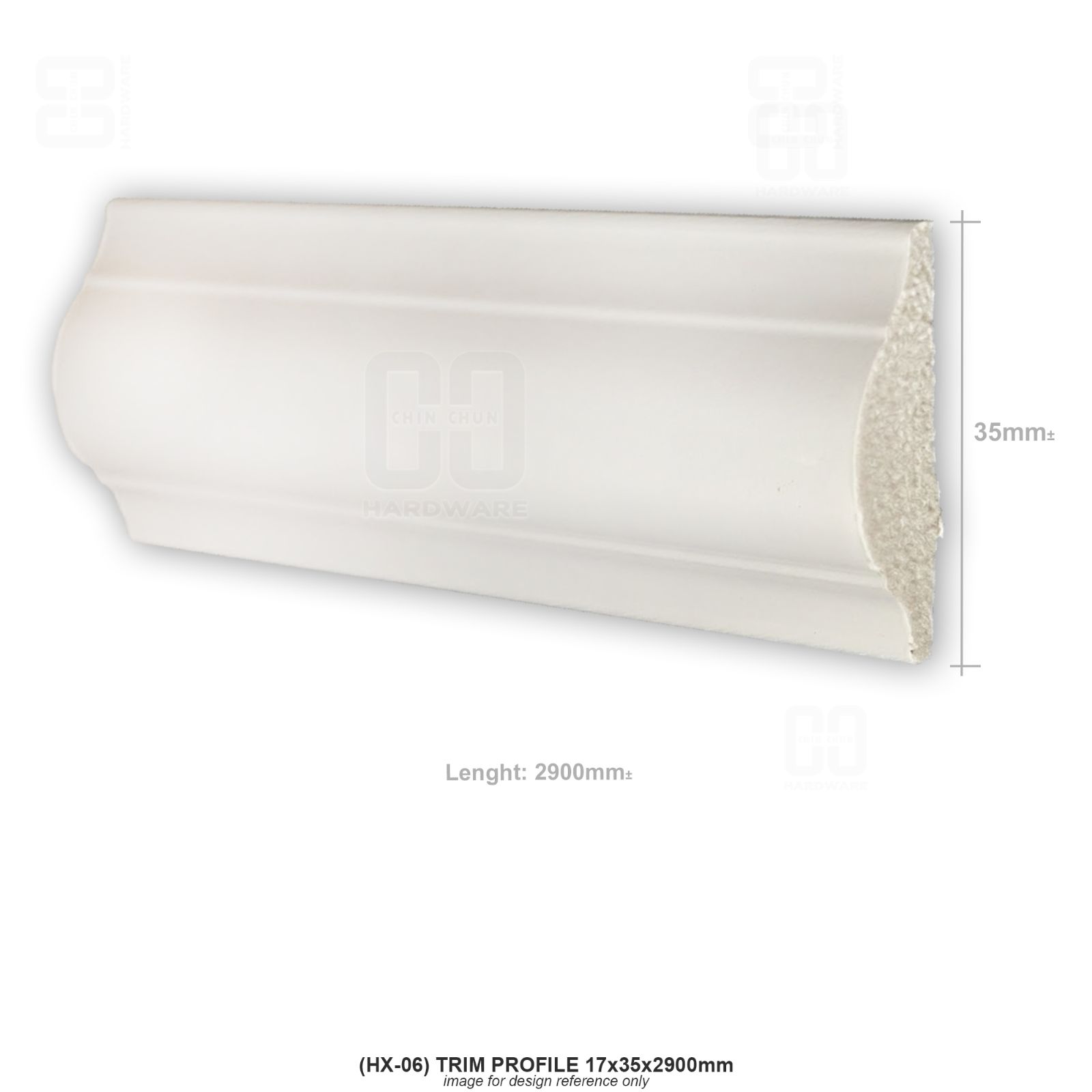 (HX-06) WAINSCOTING TRIM PROFILE 17x35x2900mm