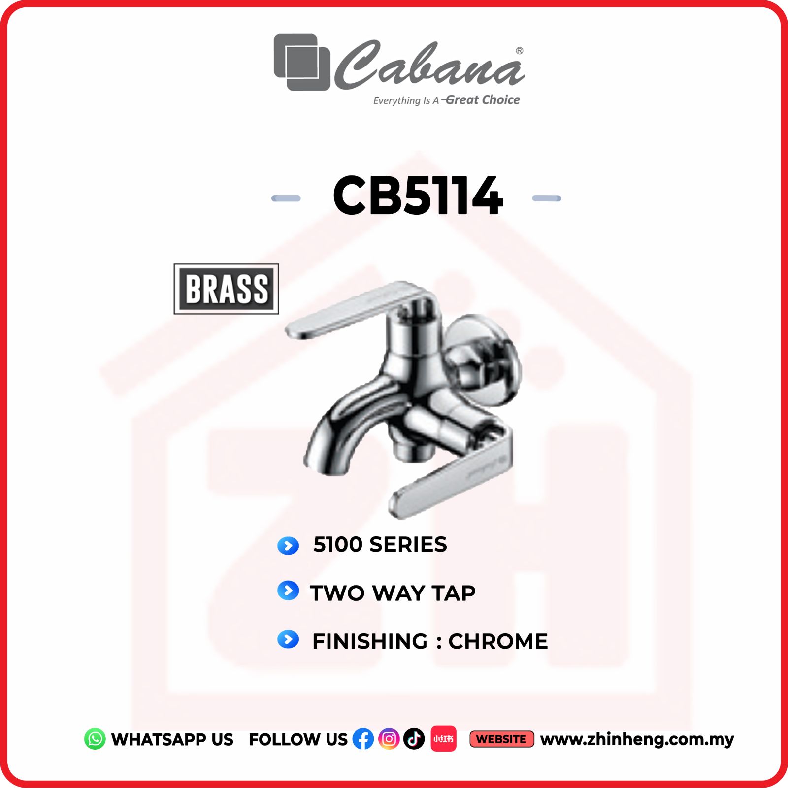 CABANA TWO WAY TAP  CB5114