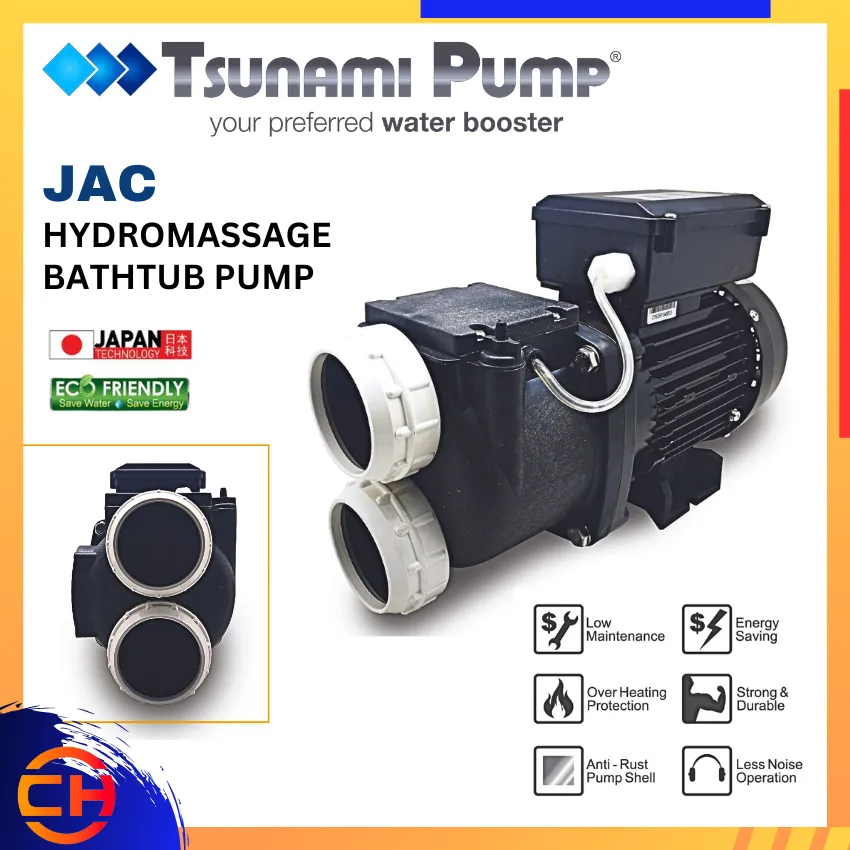 TSUNAMI PUMP ( JAC100/ JAC150 ) JAC HYDROMASSAGE BATHTUB PUMP 