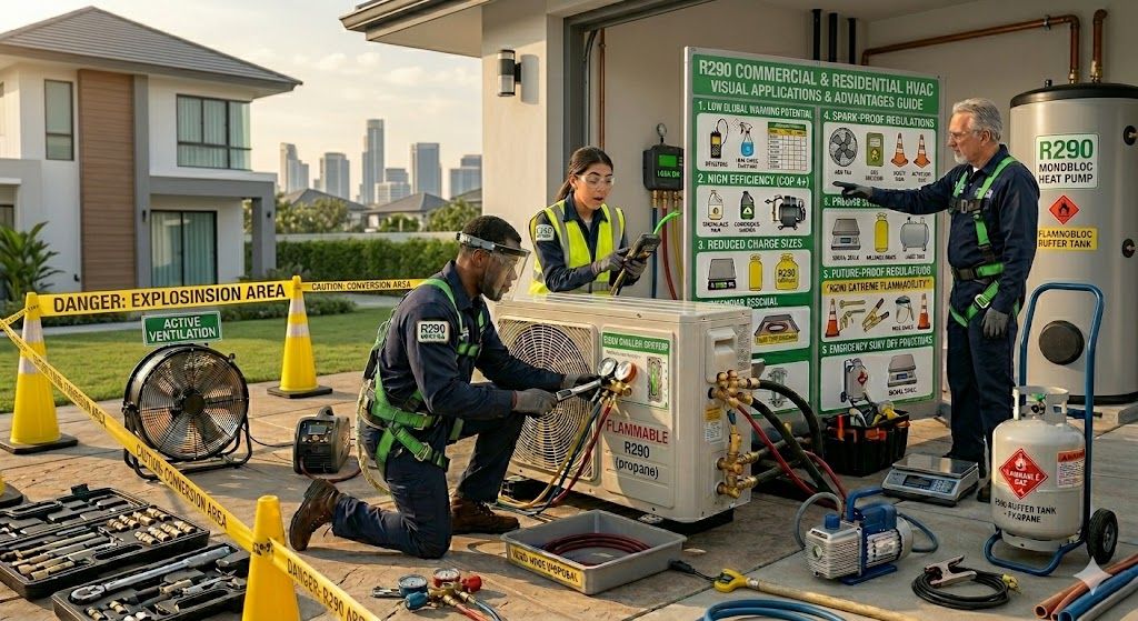 R290 in residential HVAC systems