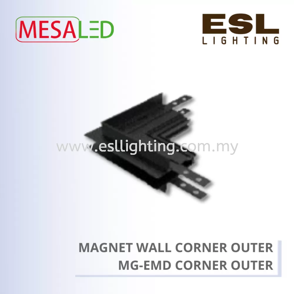 MESALED TRACK LIGHT - MAGNET WALL CORNER OUTER - MG-EMD CORNER OUTTER