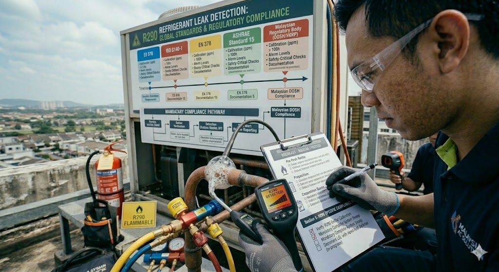 R290 leak detection compliance regulations