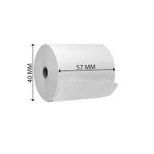 THERMAL PAPER (CASHIER ROLL) 57MM X 40M X 10