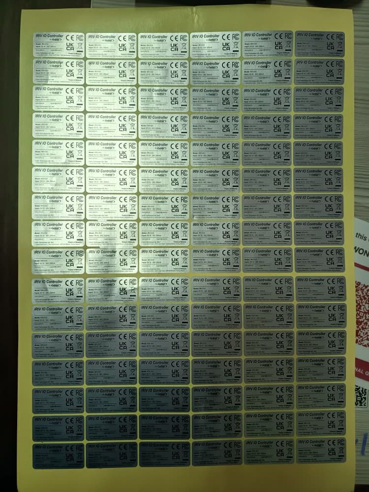 Matte Silver Polyester Sticker