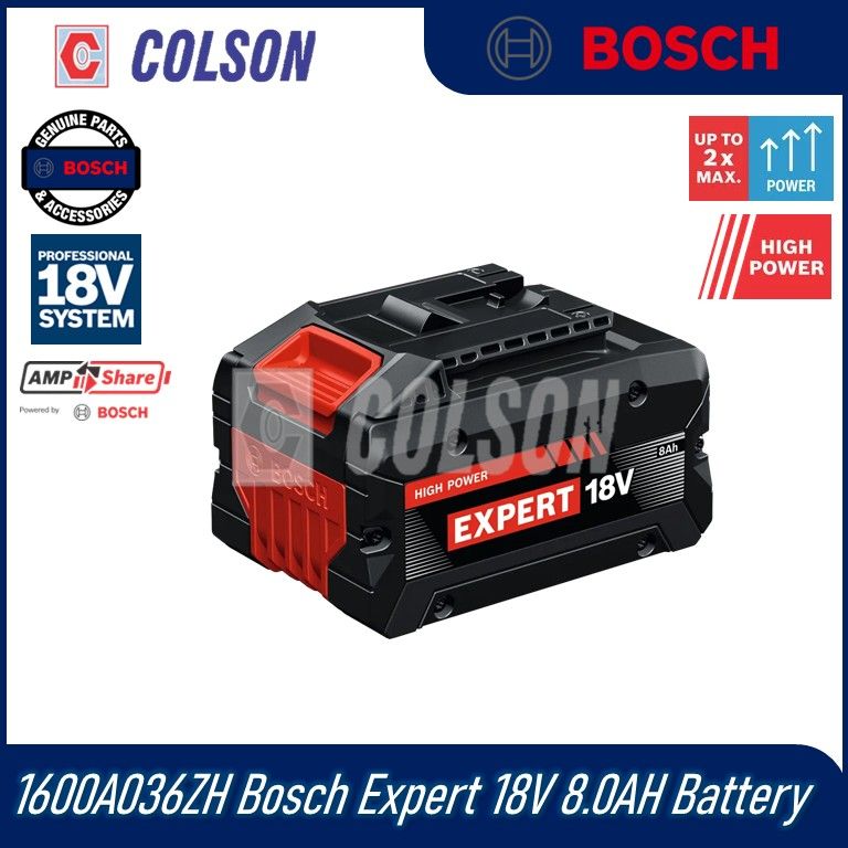 BOSCH 1600A036ZH Bosch Expert 18V 8.0AH Battery