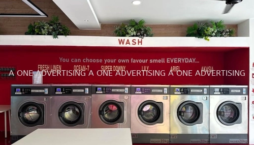 Washer wall letter signs