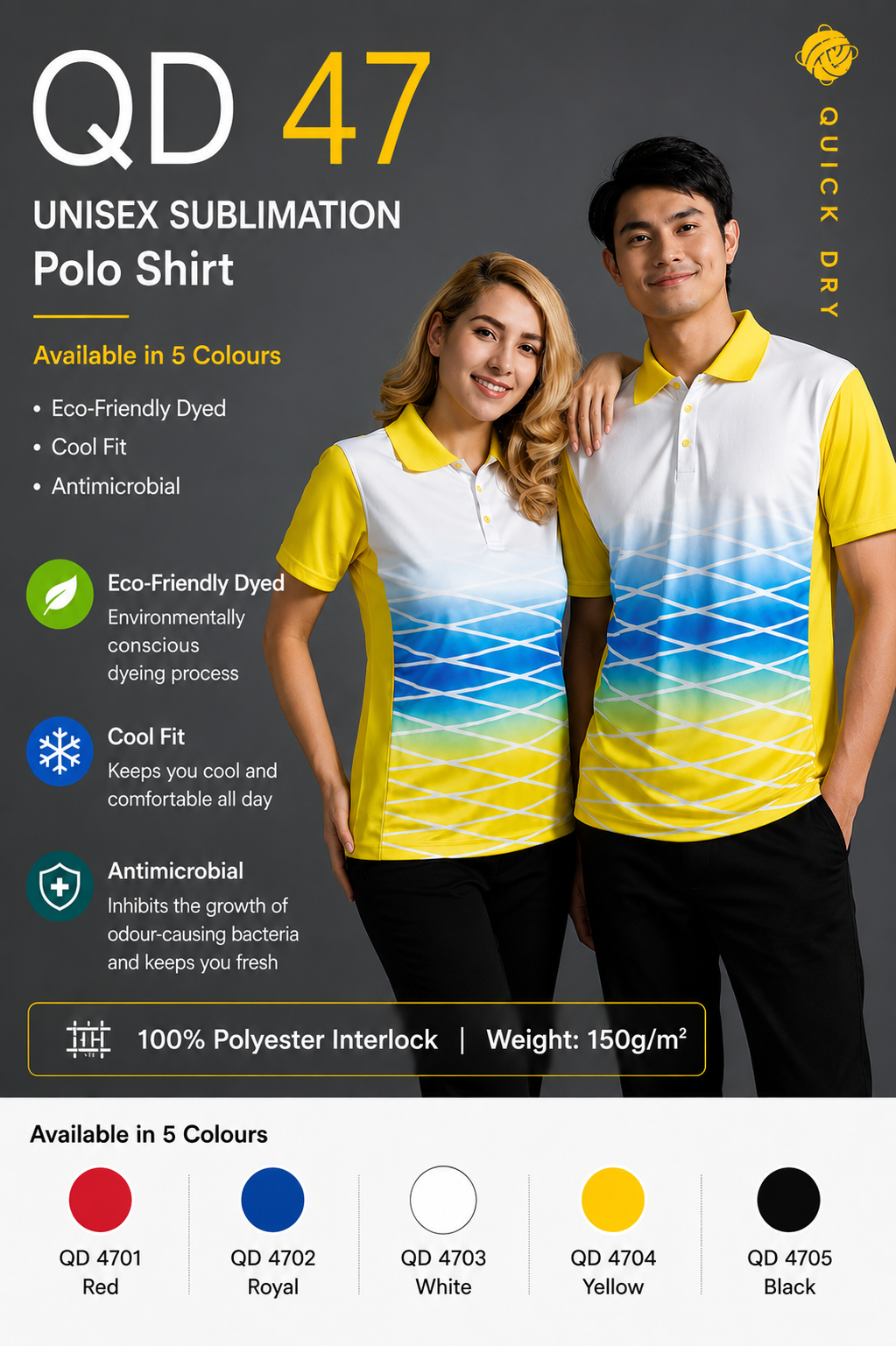 Quick Dry Polo Shirt - QD47