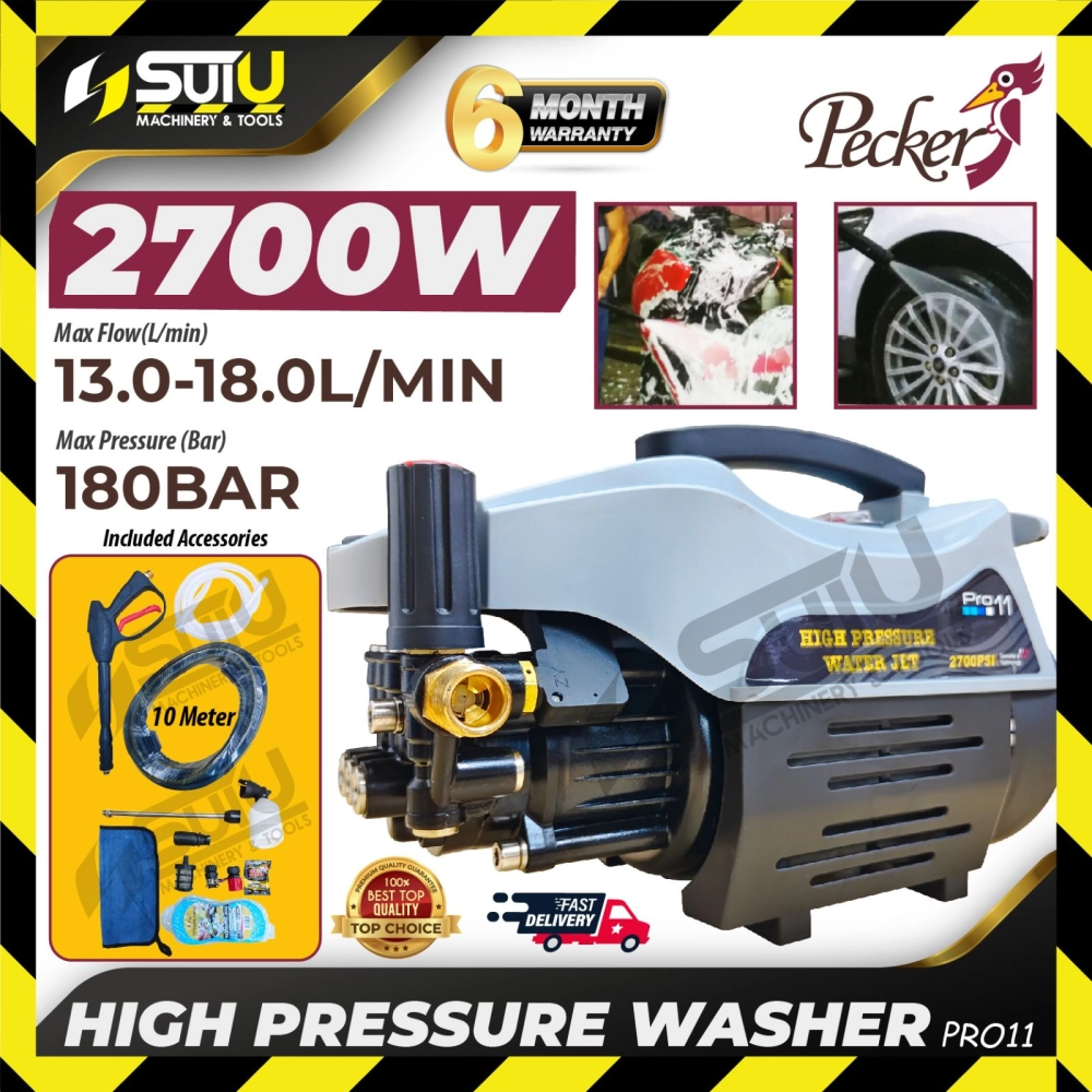 PECKER PRO11 / PRO-11 / PRO 11 180Bar High Pressure Washer / Pencuci Tekanan Tinggi / 高压洗车机 2700W