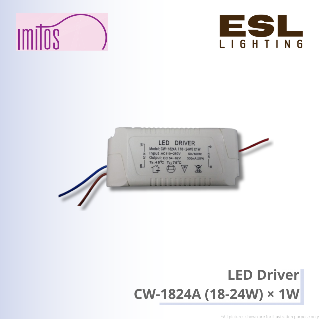 IMITOS LED Driver - CW-1824A (28-24W) × 1W