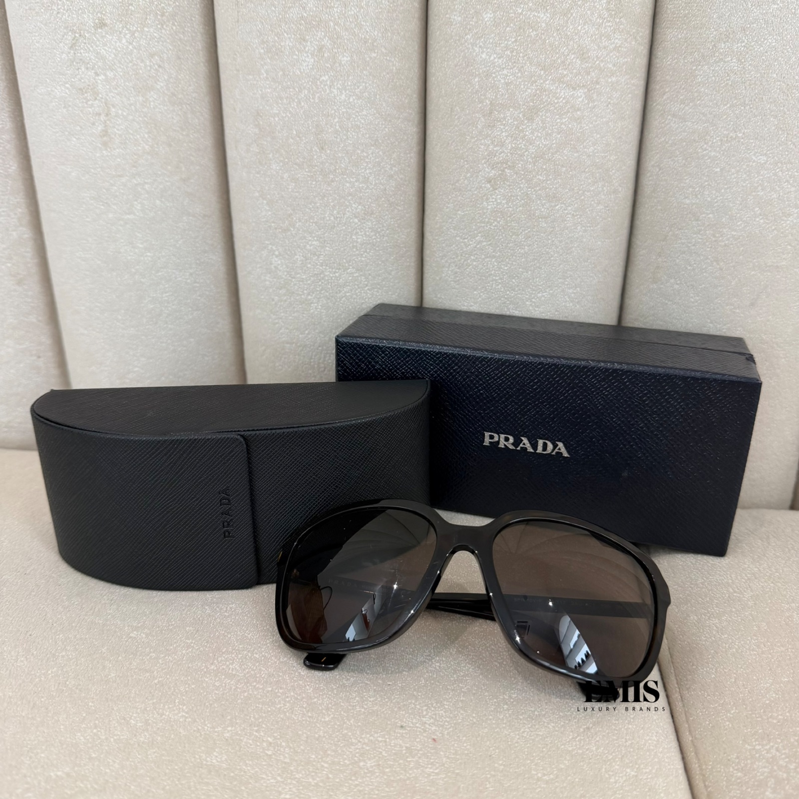 Prada Black Acetate Frame Sunglasses- Preloved Luxury Sunglasses