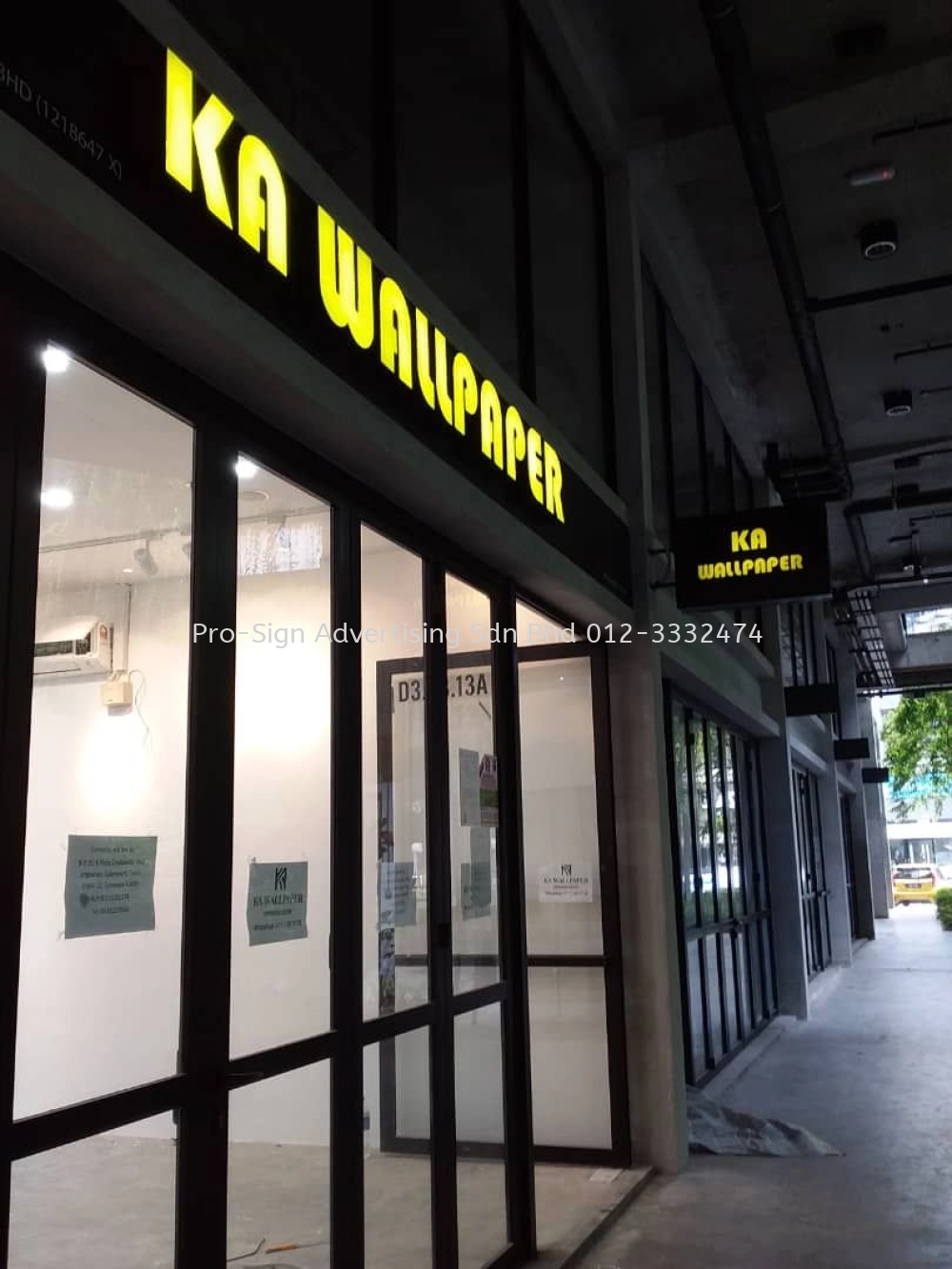 3D FRONT LIT SIGNAGE (KA WALLPAPER, CYBERJAYA, 2019)