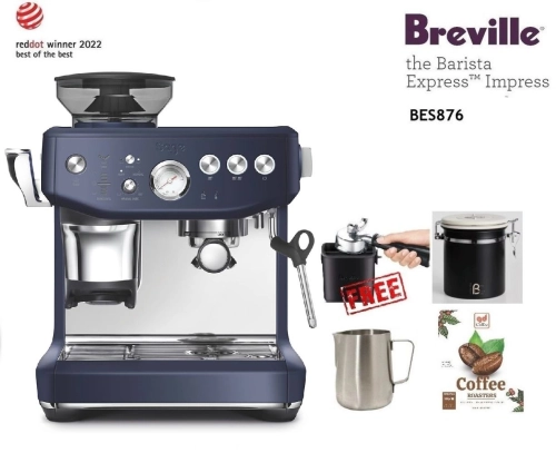 Breville THE BARISTA EXPRESS™ IMPRESS BES876DBL DAMSON BLUE