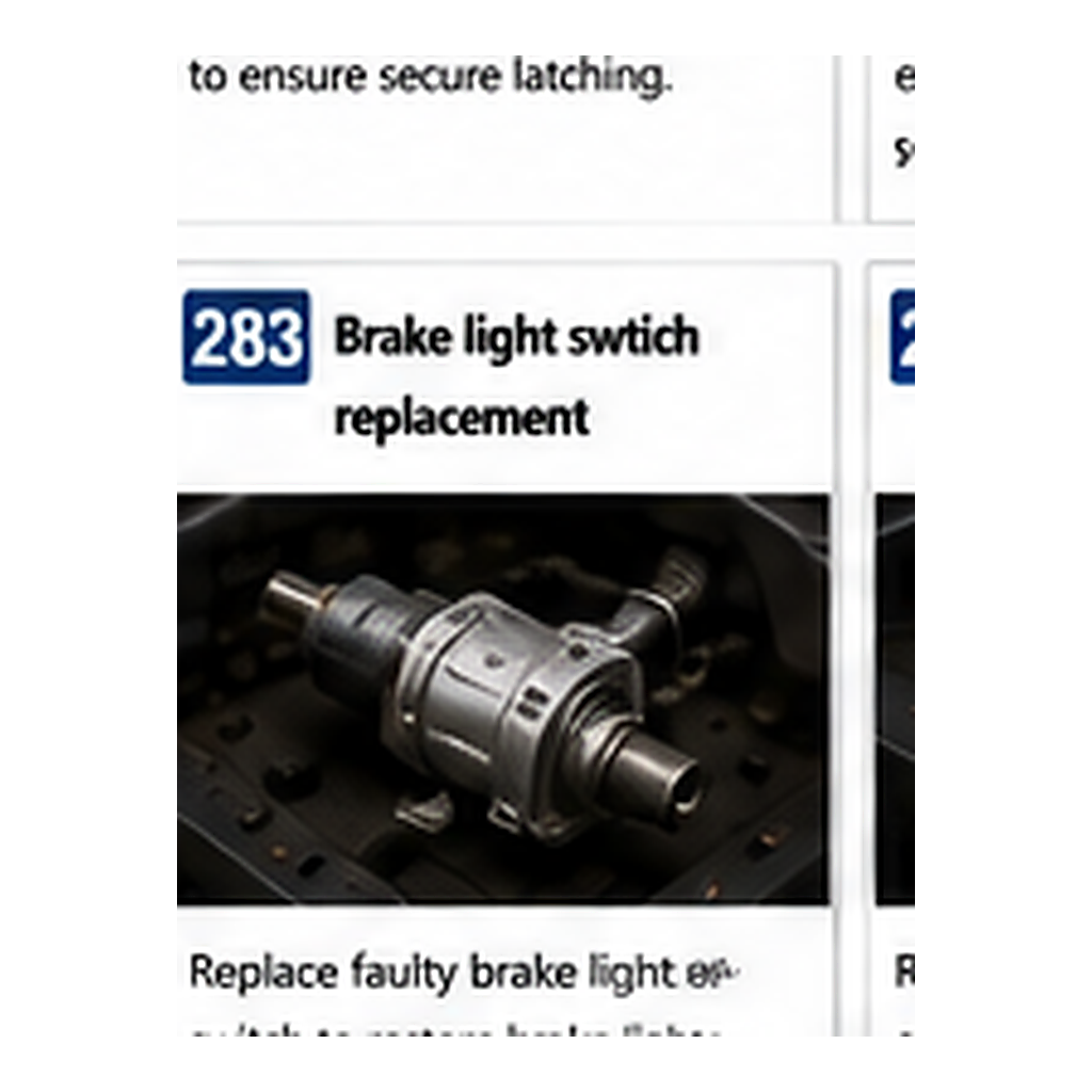Brake Light Switch Replacement