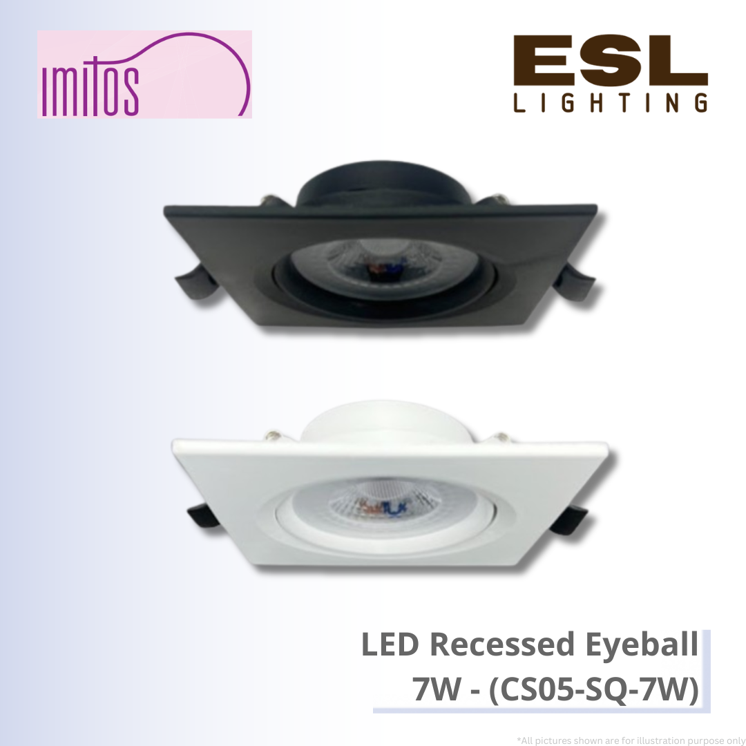 IMITOS LED Recessed Eyeball 7W - CS05-SQ-7W [SIRIM]