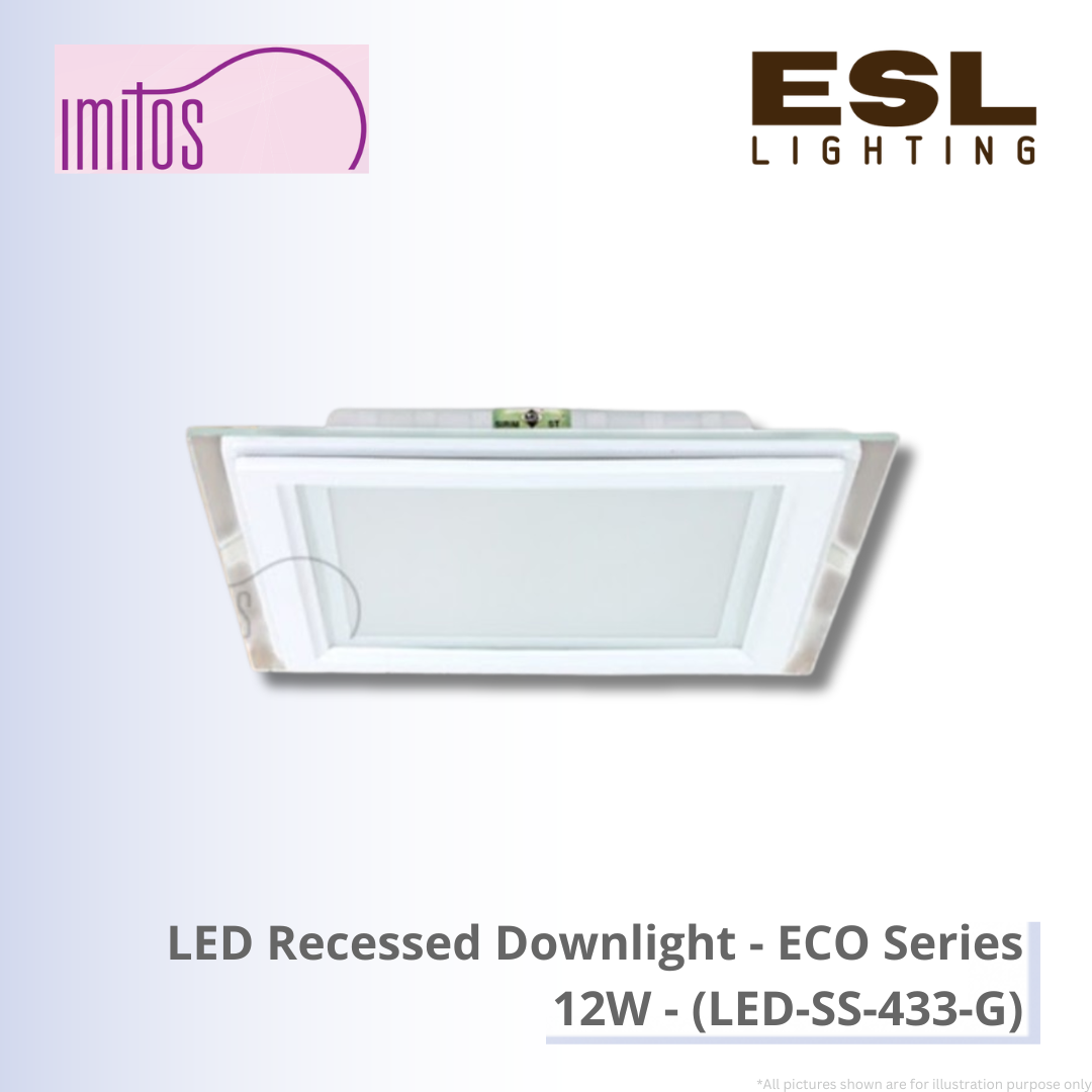 IMITOS LED Recessed Downlight (ECO Series) 12W - LED-SS-433-G [SIRIM]