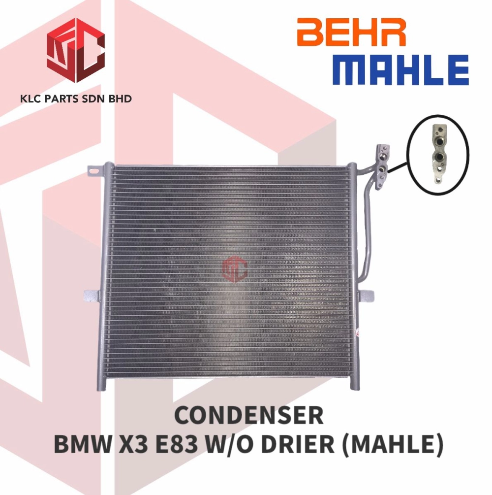 CONDENSER BMW X3 E83 W/O DRIER (MAHLE)