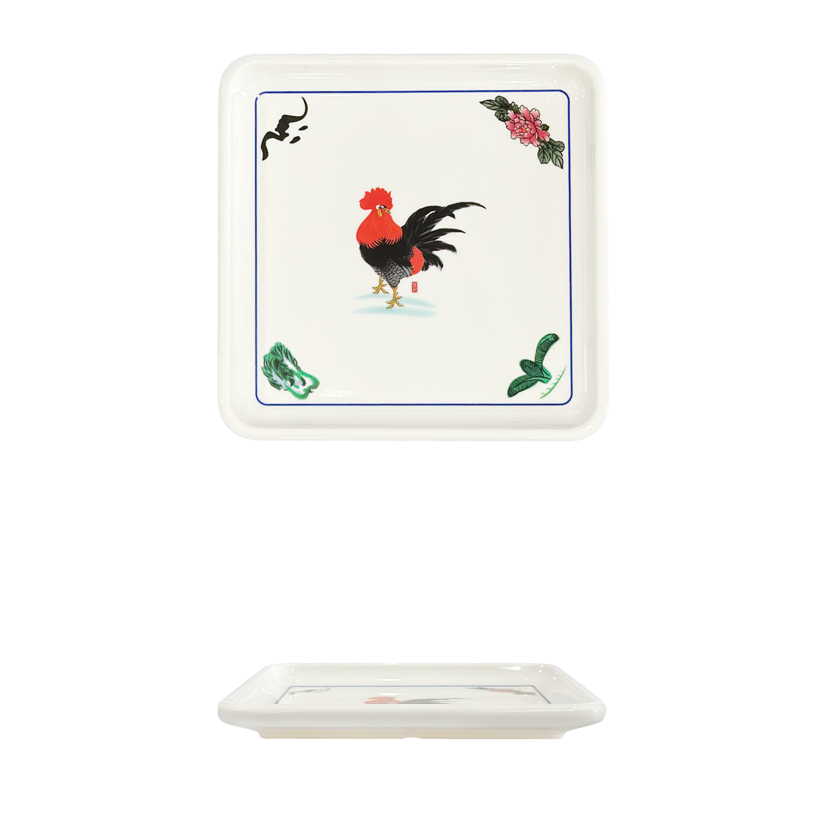 HR-SXGJ-Square-plate-8''-四方盘