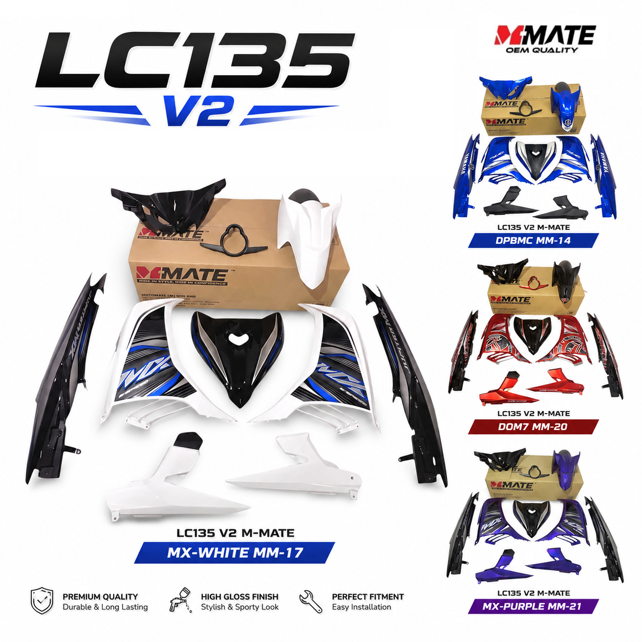 LC135 V2 M-MATE COVER SET (24 DESIGN)