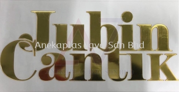 Pemotongan Laser Cut Acrylic Gold Mirror