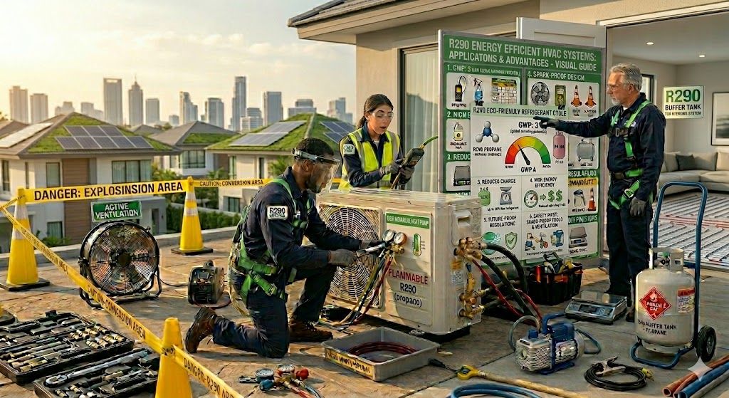 R290 energy efficient HVAC systems