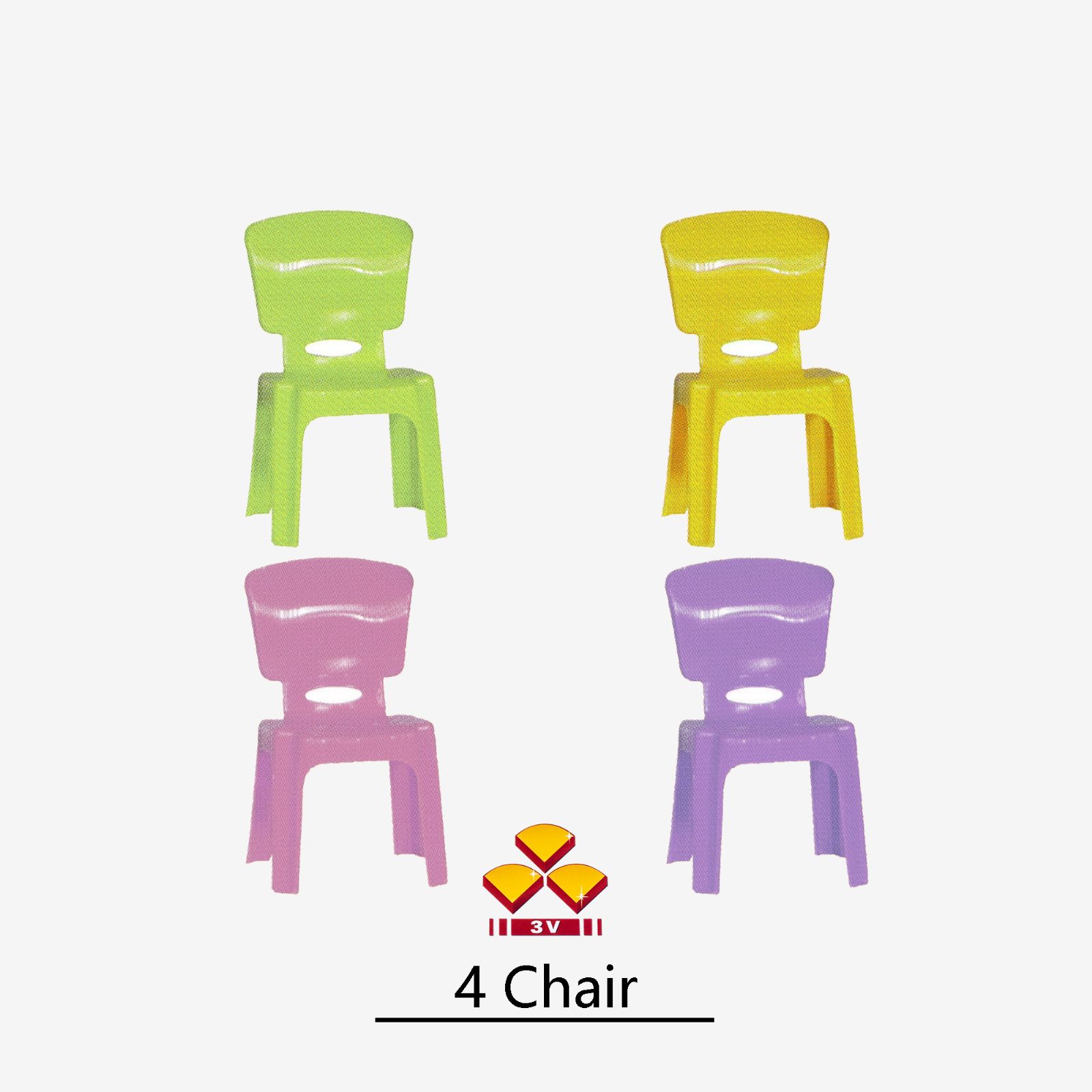 3V Kid Chair Children Chair Kindergarten Chair Plastic Chair Kerusi Tadika JY701