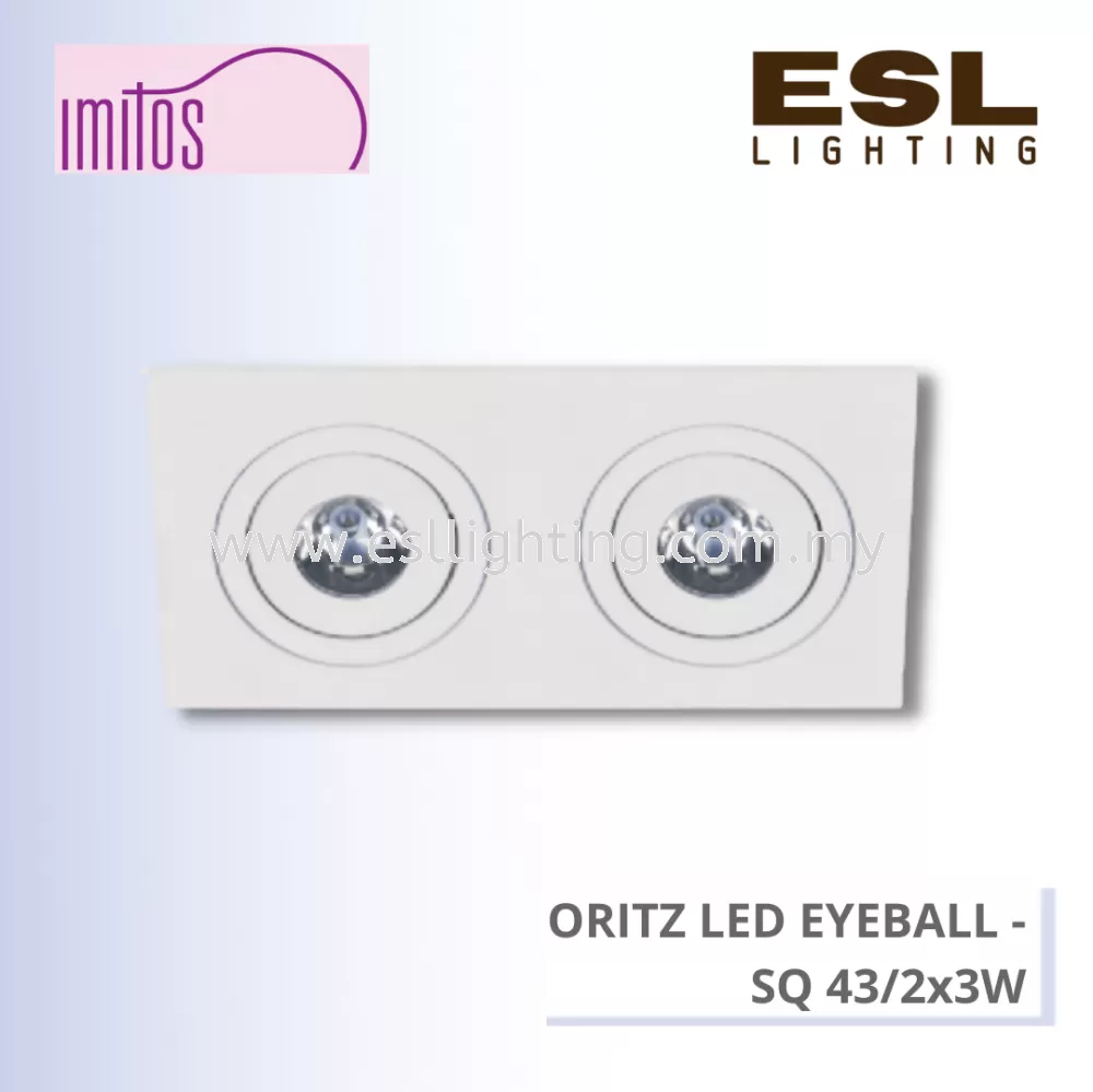 IMITOS ORITZ LED EYEBALL 2x3W - SQ 43/2x3W