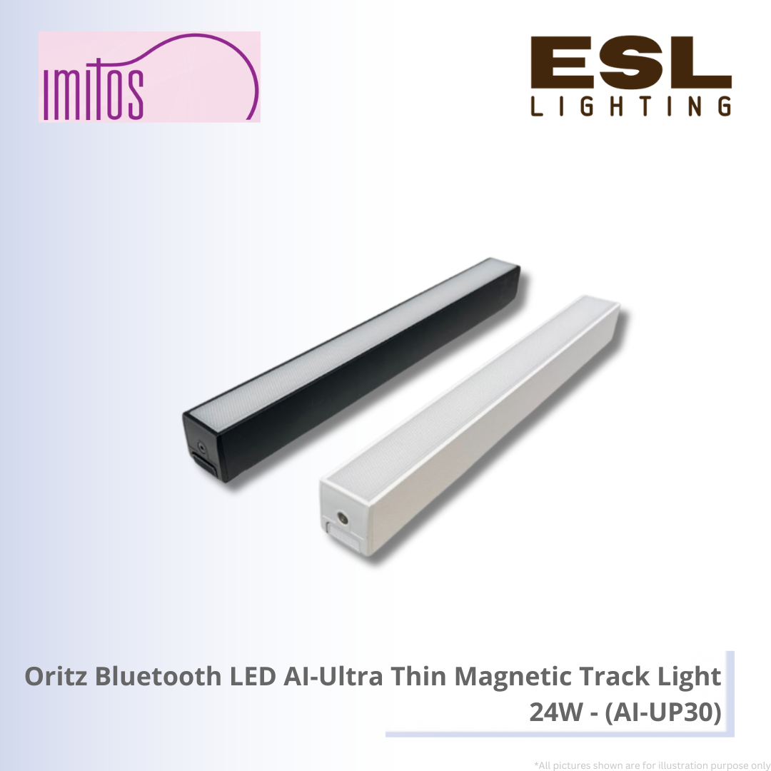 IMITOS Oritz Bluetooth LED AI-Ultra Thin Magnetic Track Light 24W - AI-UP30