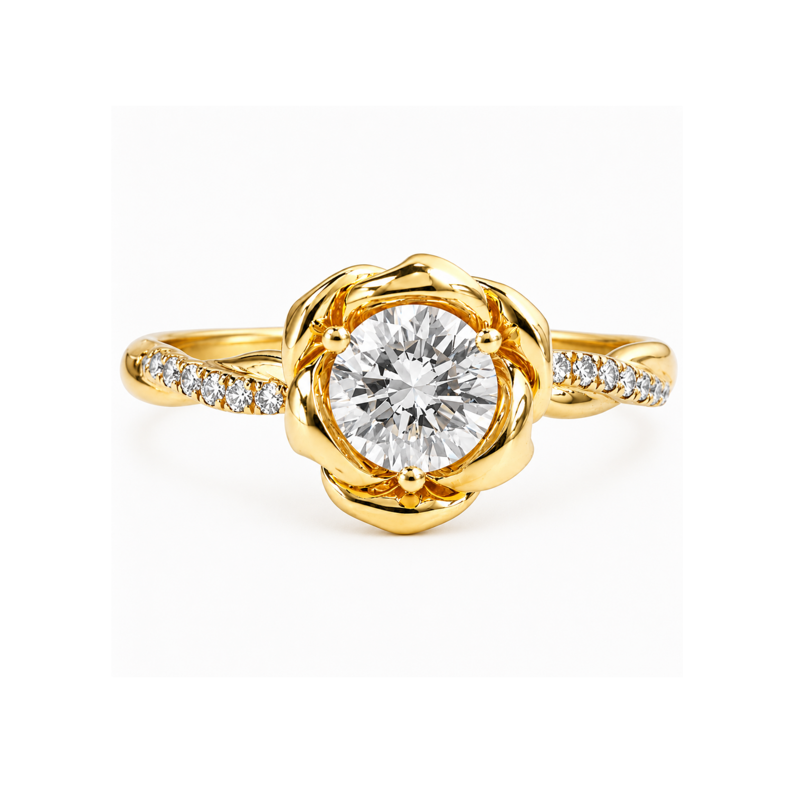 Roman & Co庐 Velmora Bloom Solitaire Engagement Ring